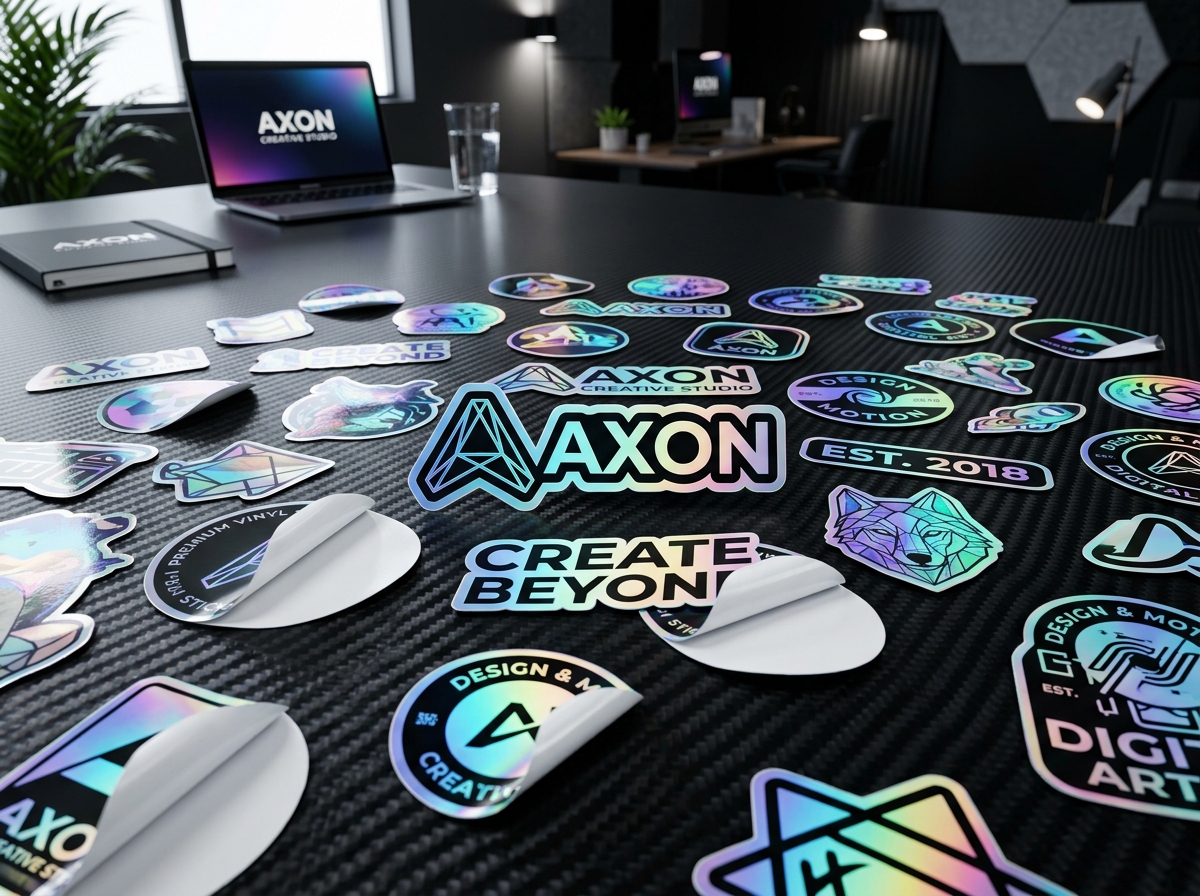 Stickers Troquelados Holográficos Die-Cut